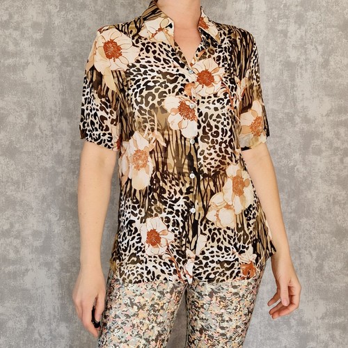 Bluse kurzarm shirt - 40, l
