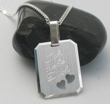 Gravur Partner Anhänger Ich