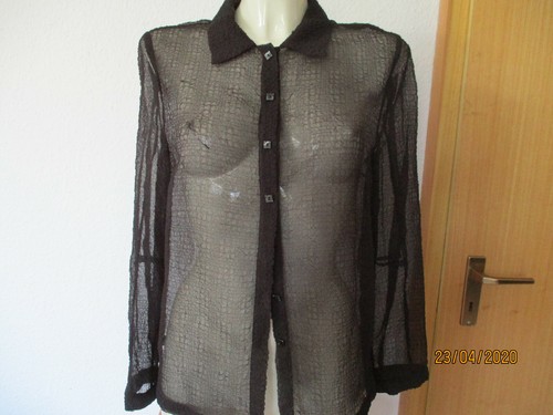 Neu schwarze edle bluse - bluse, gr