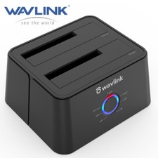 2.5/3.5 inch SATA HDD/SSD Hard Drive Docking Station Dual Bay Case Offline Clone