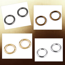 18)  4 Ringe ø 15 mm Metall Ring silber gold schwarz Tasche Lederwaren basteln
