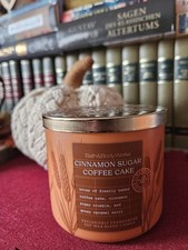 Bath & Body Works Duftkerze, Cinnamon Sugar Coffee Cake, 1x gewarmert