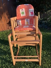 Kinder Hochstuhl Holz - Stuhl – Tisch Kombination