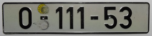 Altes nummernschild - altes,