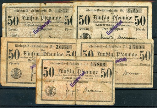 Rastenburg scheine notgeld - rastenburg,