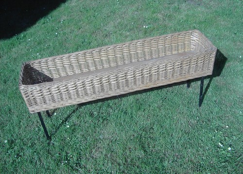 Blumenbank korb holz - blumenbank, korb/holz