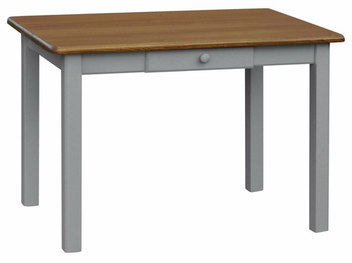 Grau esstisch mit schublade - grau,