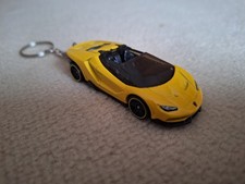 Hot Wheels Schlüsselanhänger Lamborghini Centenario Roadster Gelb ITALIEN Auto 