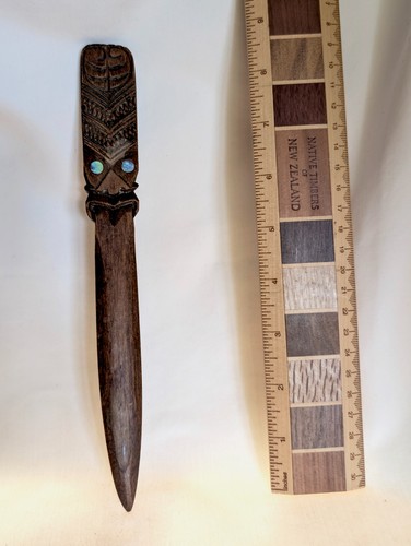 Vintage holz neuseeland tiki - holz,