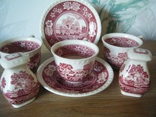 Konvolut Villeroy & Boch Rusticana rot Salzstreuer Pfefferstreuer Tassen Teller