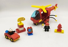 Lego Duplo 2692 Feuerwehr Hubschrauber Helikopter Fahrzeug Auto Vintage Retro