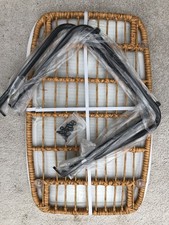 Neu SVITA CAPRI Balkon-Tisch Rattan-Geflecht Beistelltisch Outdoor Garten