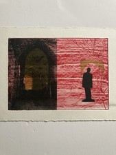 Vintage Radierung Surrealist