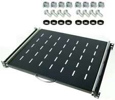 1 HE 19" ausziehbare Rackablage 35 cm Rackauszug Ablage Trägereinschub Fachboden