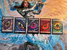 MTG TDM | Dragon's Eye Full Art Basic Land Set | nm | en