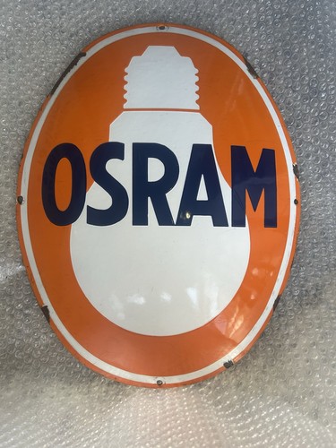 Rarität osram emailschild - :,