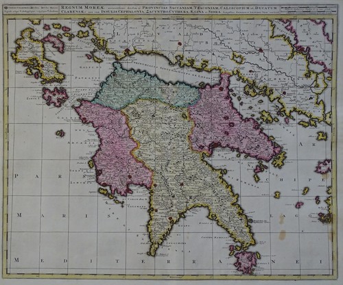 Griechenland peloponnes karte - griechenland,