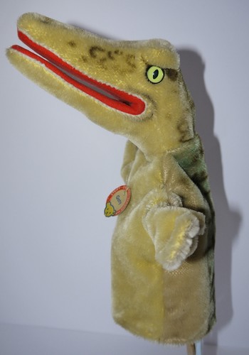 Vintage handpuppe krokodil - vintage,