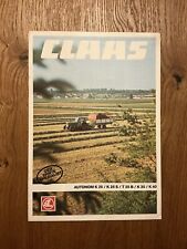 Orig. CLAAS Ladewagen Autonom Prospekt Broschure FENDT Traktor Schlepper A1