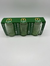 20 Jahre 2025 - 3er Set Grün McDonalds Trinkglas Gläser Limitiert Coca Cola Glas