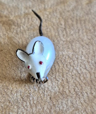 Vintage Mouse pin - Faux Pearl