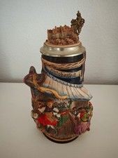 Bier Krug Zinndeckel Sammeln Limited Edition Oktoberfest WW-Team Humpen