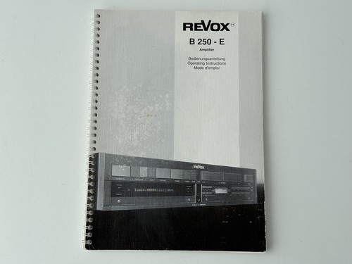 Revox b250 - revox, b250-e