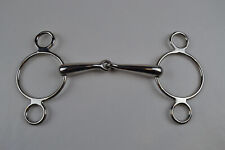 Pessoa Gebiss gebrochen aus Edelstahl mit 3 Ringe Größe 14,0 cm