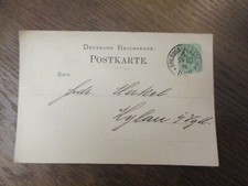 1881 Dresden Neustadt DEUTSCHE REICHSPOST  Chocoladen Zuckerwa. Jordan & Timaeus
