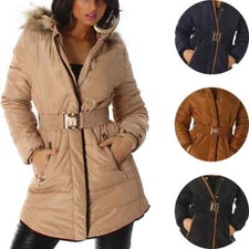 Damen stepp mantel parka - stepp-mantel,