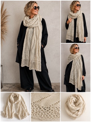 Moonshine xxl ajour schal - f.,