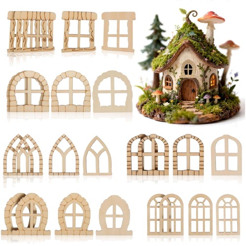 Stück miniatur holzfenster - 25, miniatur-holzfenster