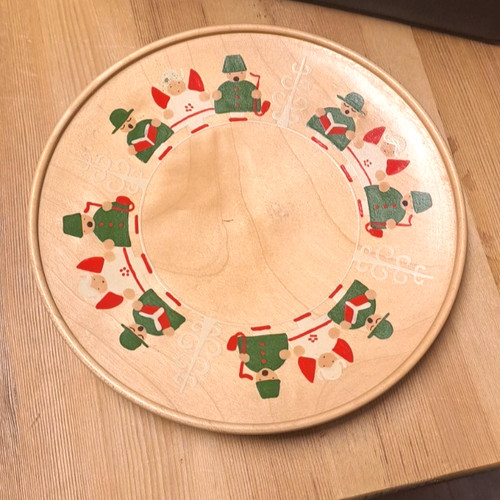 Weihnachtsteller ddr holz - weihnachtsteller,