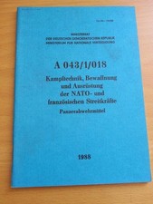 NVA DDR Handbuch / Dienstvorschrift " Kampftechnik, Bewaffnung und Ausrüstung "