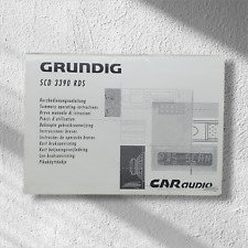 Grundig SCD 3390 RDS Kurzbedienungsanleitung Anleitung Bedienungsanleitung Heft