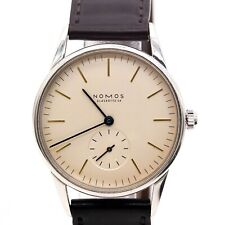 Nomos Orion Glashütte 35mm Ref.309 Edelstahl Leder Handaufzug