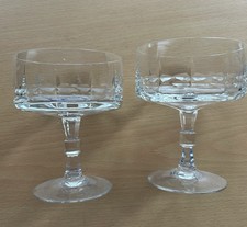 3 x 2 schöne Kristall Sekt