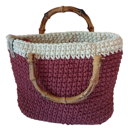 Selbsgehäkelte handtasche - selbsgehäkelte, in