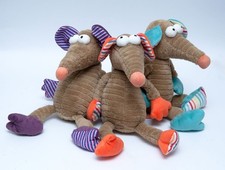 SunKid Ratte Maus orange / lila /türkis Sparkasse Stofftier Kuscheltier