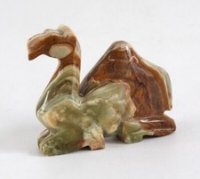 Kamel aus Onyx Marmor geschnitzt bunt massiv