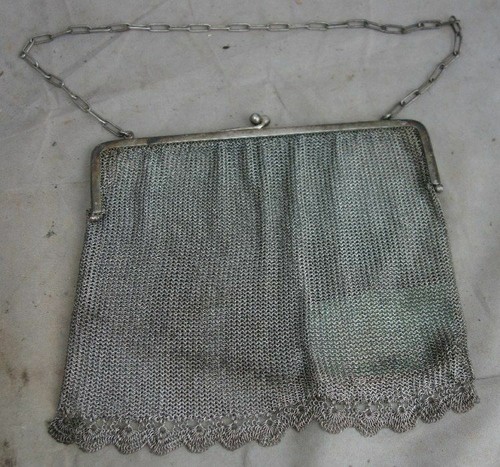 Antike silberne handtasche - antike,
