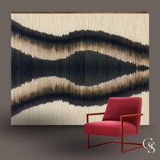 Großer Makramee Wandbehang Wandteppich Motiv: Dunkelheit 160 x 130cm Baumwolle