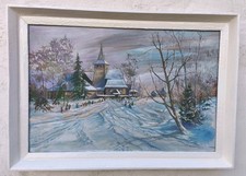 Ölgemälde Winterlandschaft