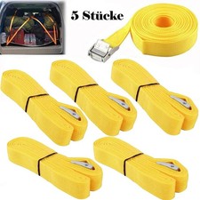 5 Spanngurte 250 Kg 5m mit Klemmschloss Schnellspanner Spanngurt Zurrgurt 25MM