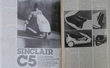 Original 1985 Motor extracted mag road test article: SINCLAIR C5 TRICYCLE