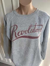 Isabel Marant Etoile Damen Sweatshirt grau Revolution Druck Gr. 40