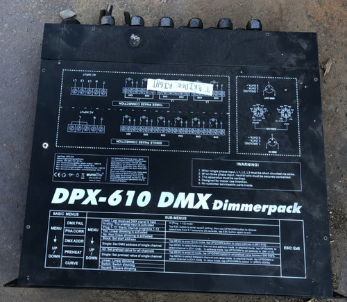 Eurolite dpx 610 dmx 320 - 19",