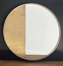 Wandspiegel Metall Rahmen Spiegel Flurspiegel 50 cm Art Deco Badspiegel Deko