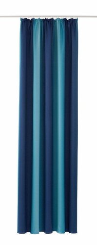 Vorhang blau gestreift 283 - blau,