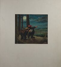 Zeichnung Illustration Bleistift Maulwurf Max Radler Simplicissimus Tempera 1960